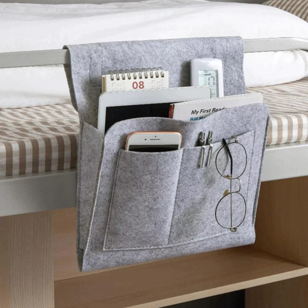 Felt Bedside Storage Organizer Bag