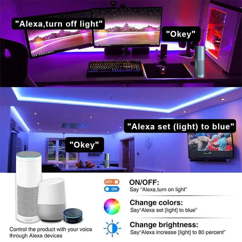 Room Smart Wifi LED Tape Light